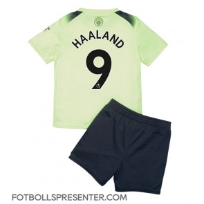 Manchester City Erling Haaland #9 Tredje tröja Barn 2022-23 Kortärmad (+ korta byxor)